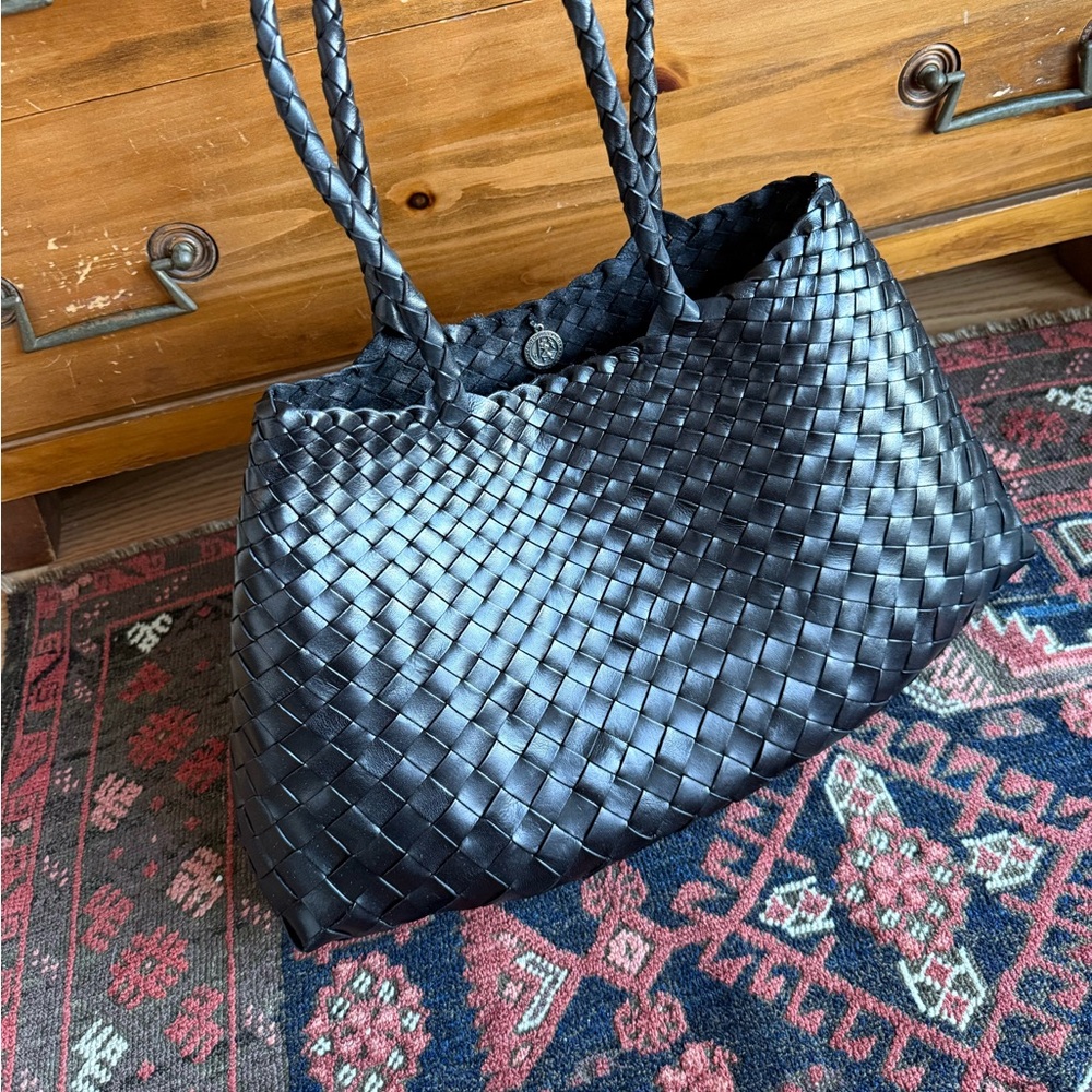 Dragon Diffusion Santa Croce Big Woven Tote in Black (Like New)